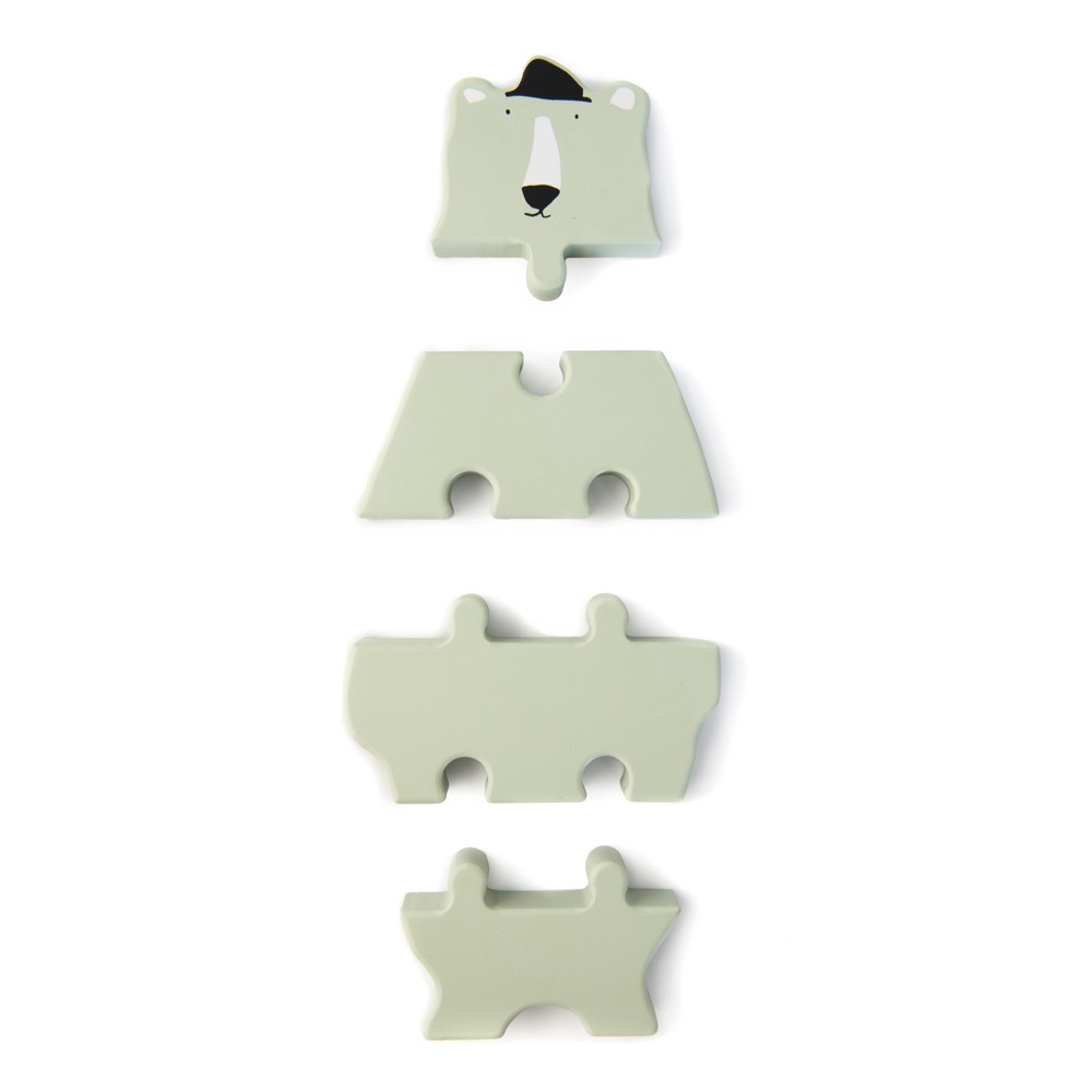 Puzzle formes animaux en bois - Mr. Polar Bear